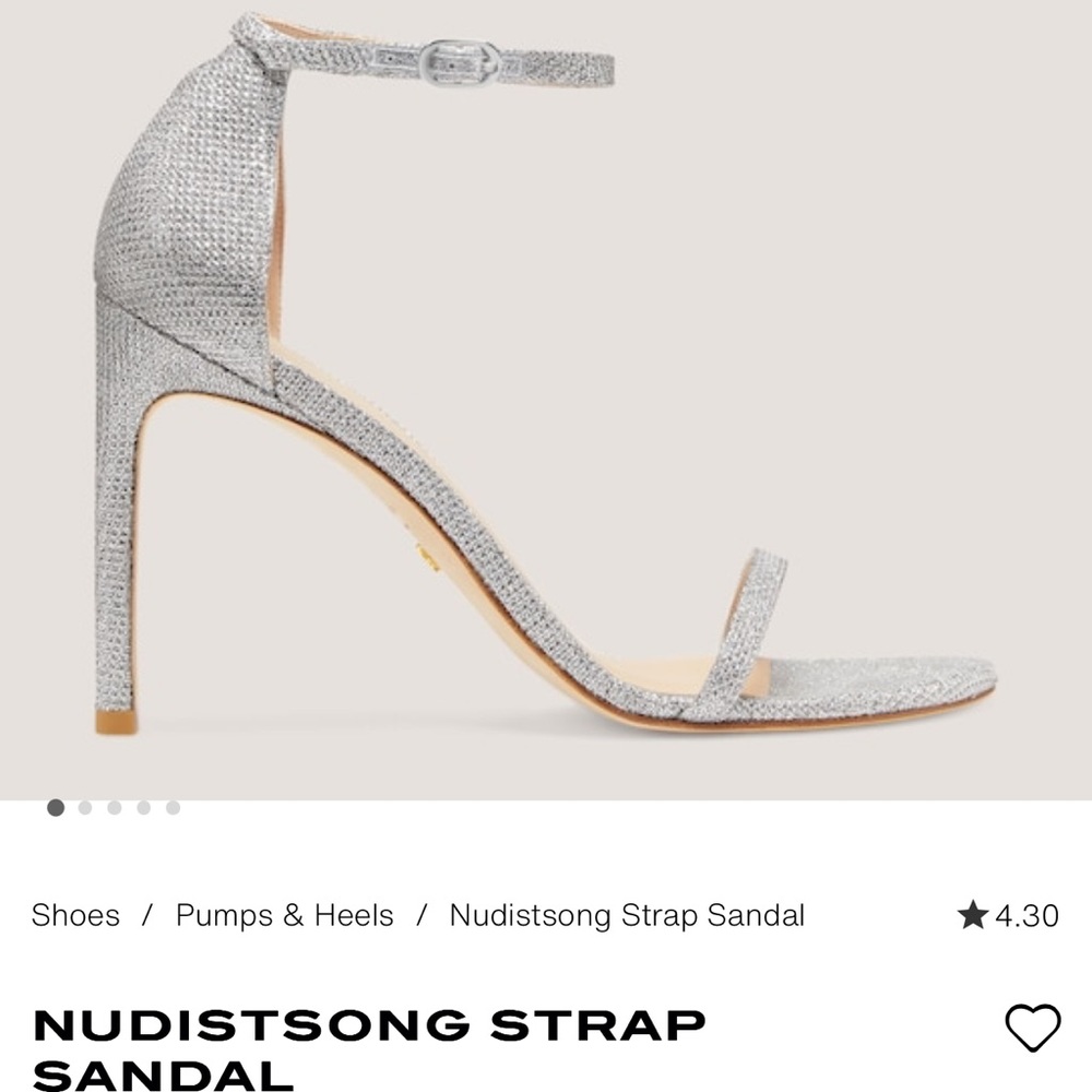 Stuart Weitzman evening sandals size 10-B or 40.5 European - with box!